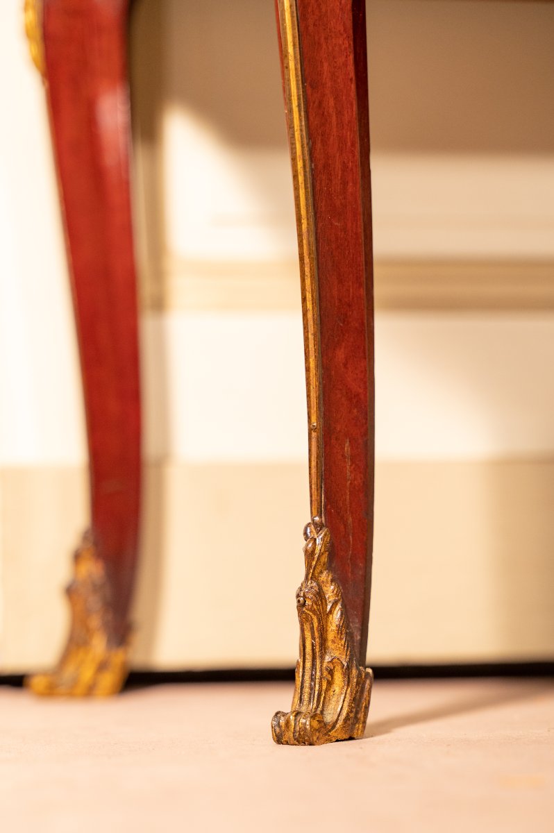 Vitrine galbée en acajou, Napoléon III-photo-3