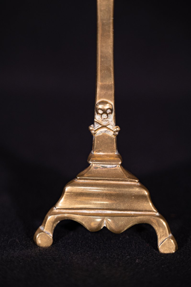Norman Crucifix In Cast Brass, 18th Century-photo-2