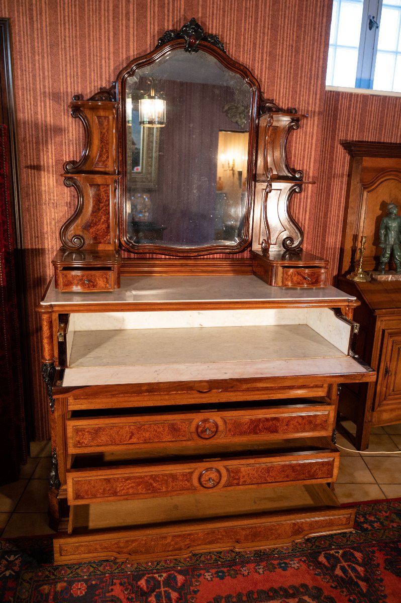 Napoleon III Dressing Table Chest Of Drawers-photo-2