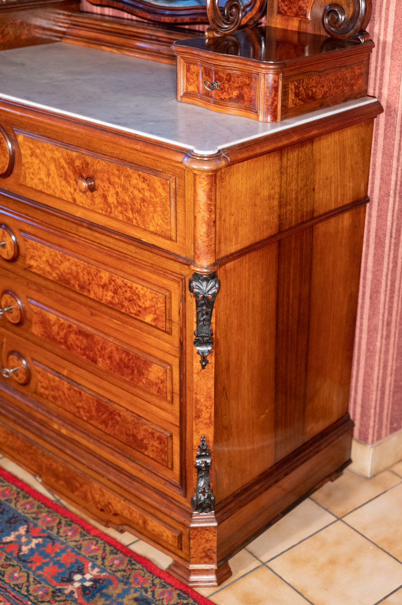 Napoleon III Dressing Table Chest Of Drawers-photo-1