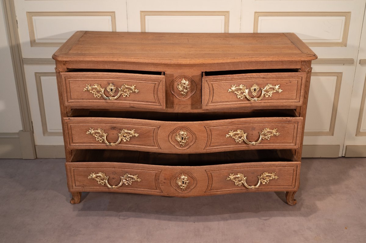 Norman Chest Of Drawers In Oak, Louis XV Style-photo-2