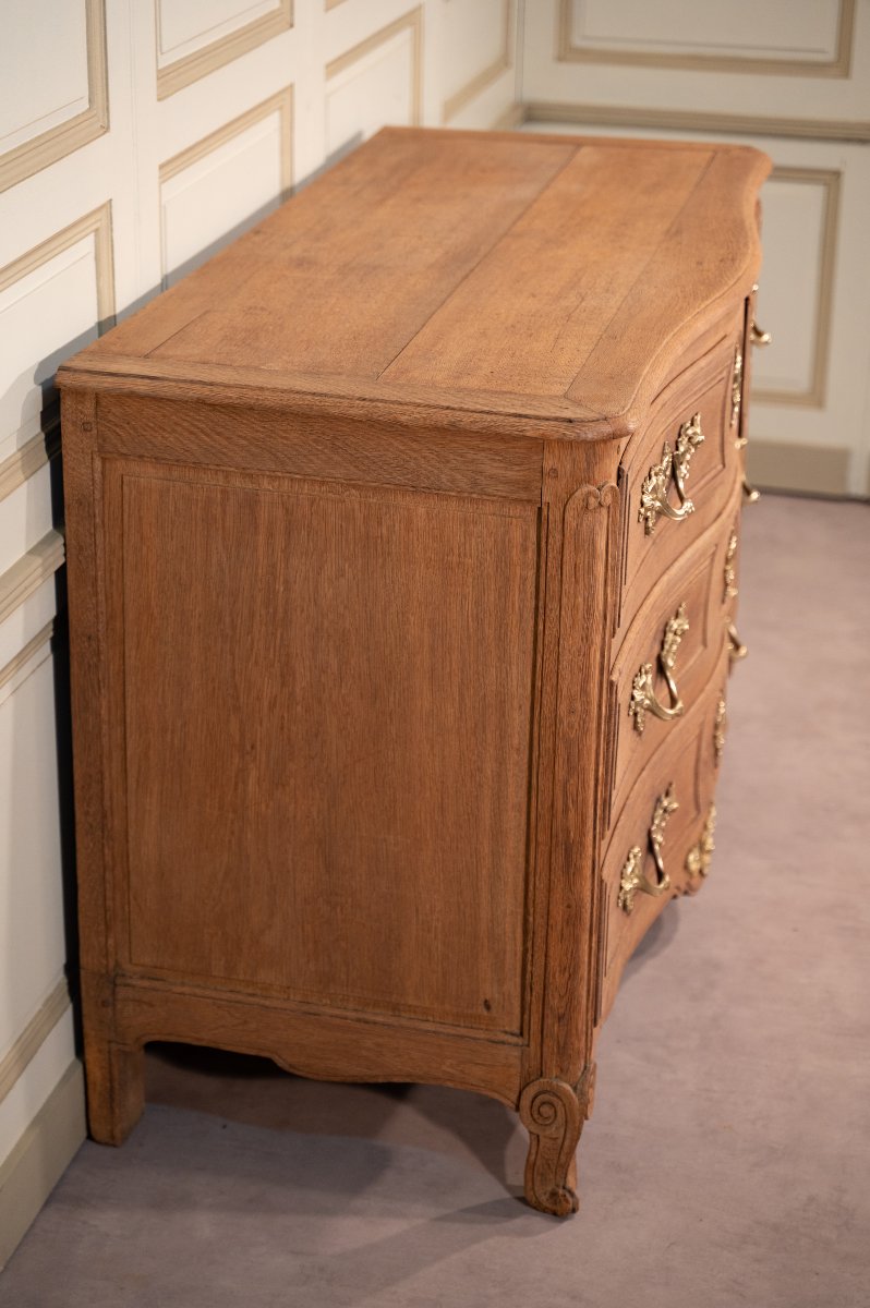 Norman Chest Of Drawers In Oak, Louis XV Style-photo-3