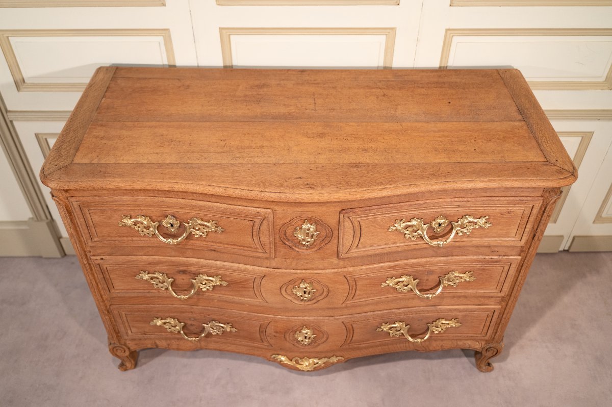 Norman Chest Of Drawers In Oak, Louis XV Style-photo-1