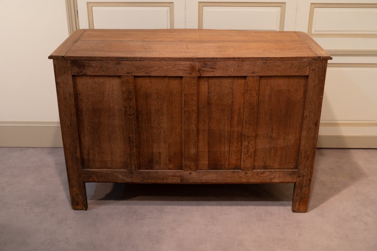 Norman Chest Of Drawers In Oak, Louis XV Style-photo-2