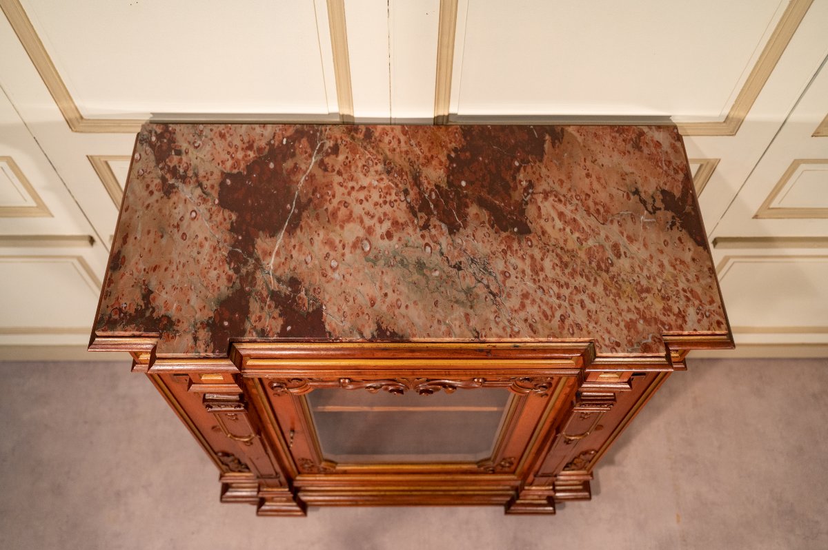 Buffet à hauteur d'appui en noyer, époque fin 19ème-photo-1