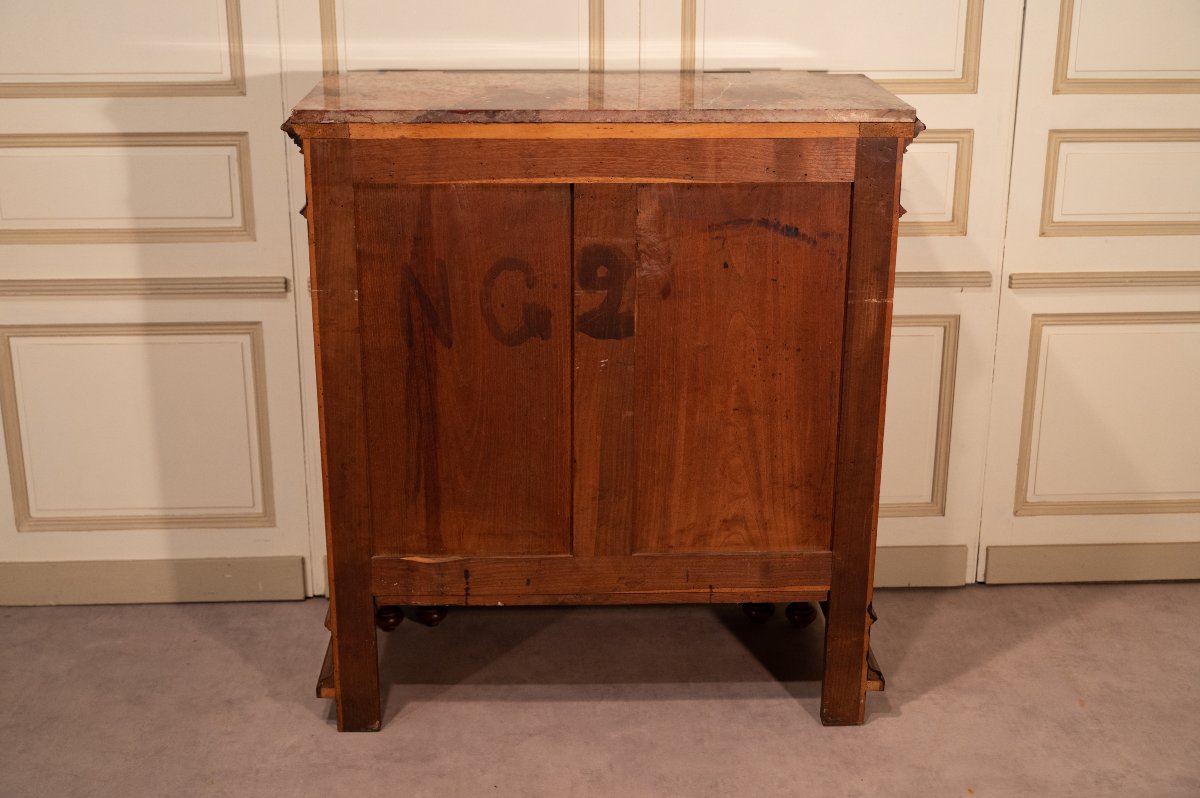 Buffet à hauteur d'appui en noyer, époque fin 19ème-photo-3