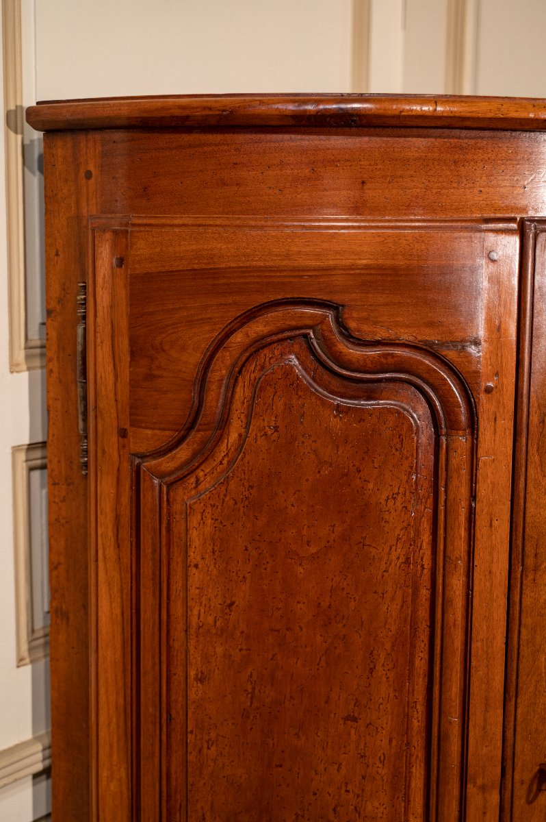 Louis XV Style Curved Corner Cabinet-photo-3