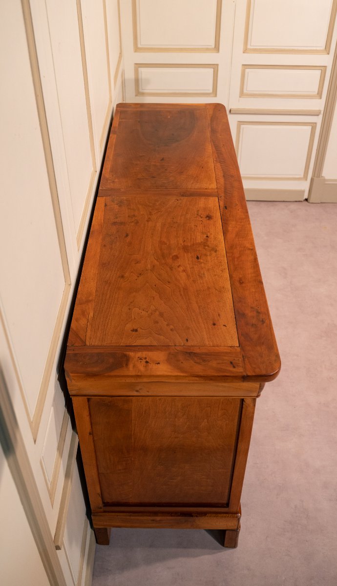 Restoration-style Sideboard In Light Walnut, Mid-19th Century-photo-2