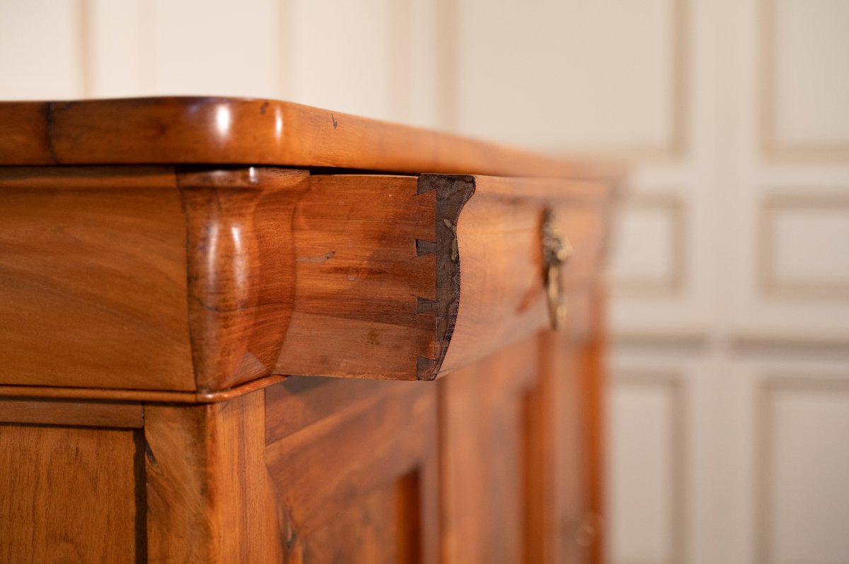 Restoration-style Sideboard In Light Walnut, Mid-19th Century-photo-3