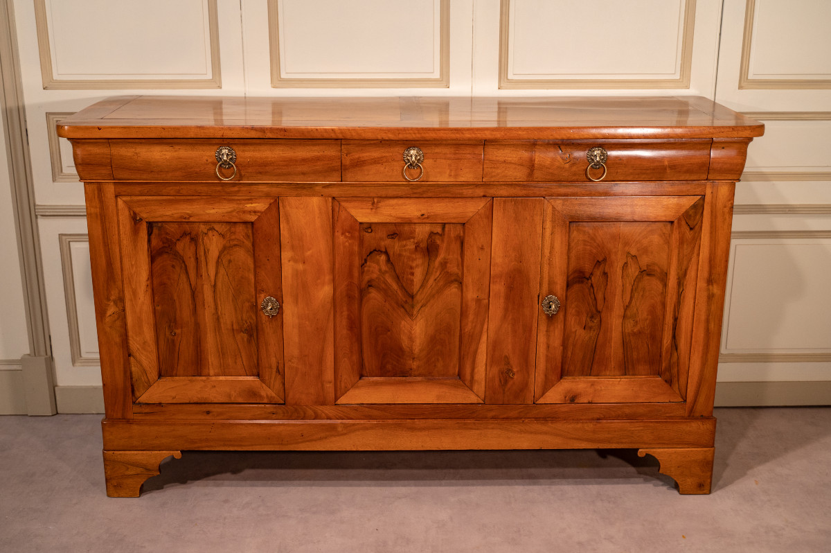 Restoration-style Sideboard In Light Walnut, Mid-19th Century