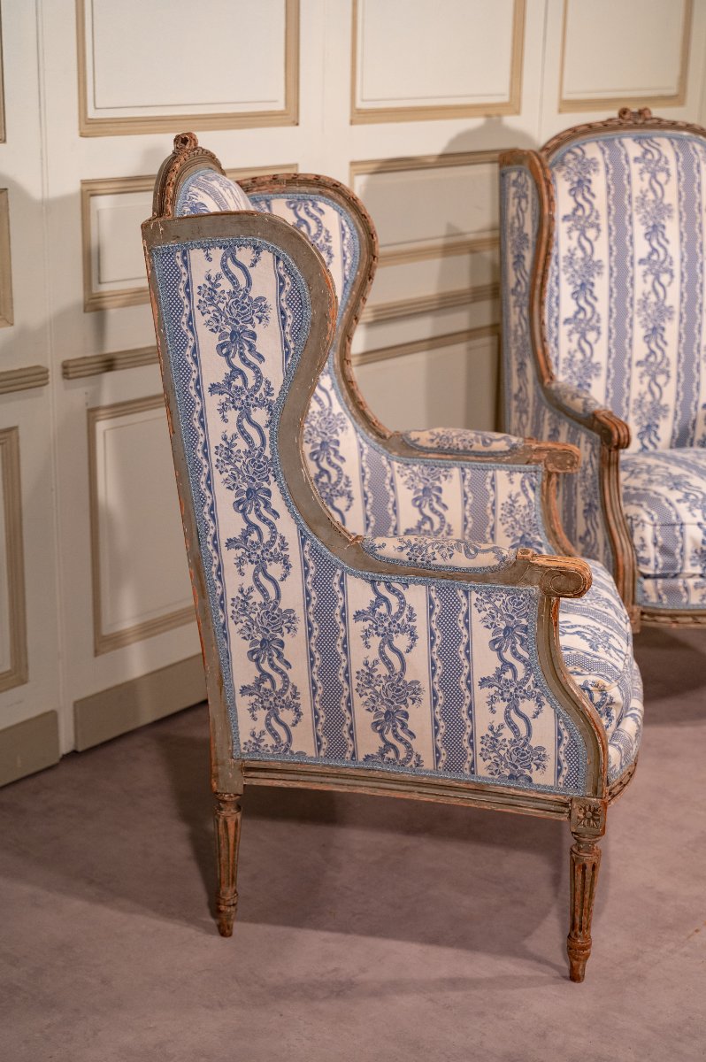 Pair Of Wingback Chairs-photo-2