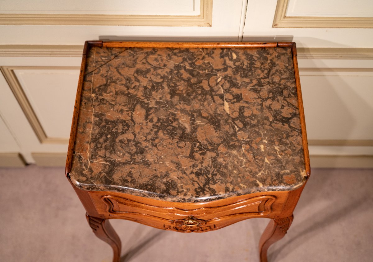 Walnut Wig-making Console Table, Southern France-photo-3