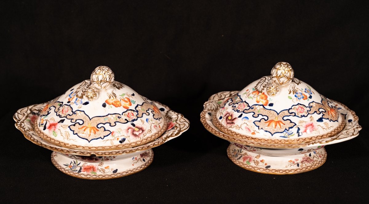 Pair Of Mintons Vegetable Bowls