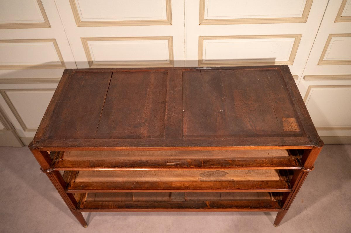 Commode Louis XVI en acajou-photo-3