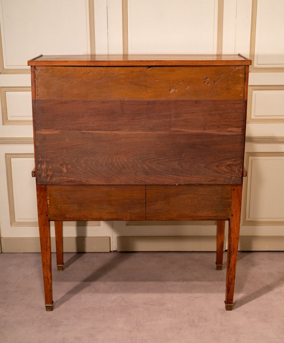 Directoire-style Cherrywood Cylinder-front Secretary Desk-photo-2