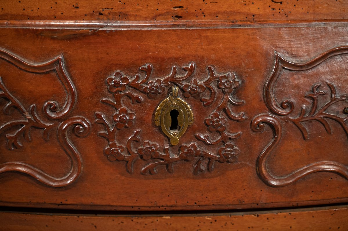 18th-century Louis XV Walnut Chest Of Drawers-photo-2