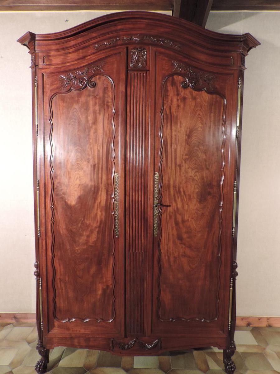 Wardrobe From Port Nantaise Mahogany