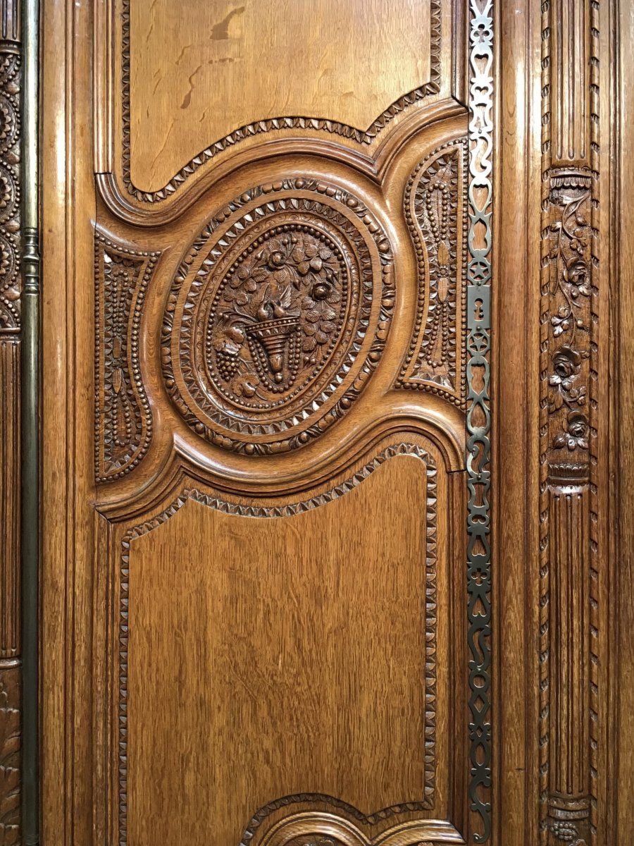 Armoire De Mariage Normande En Chêne de la région de Bayeux-photo-1
