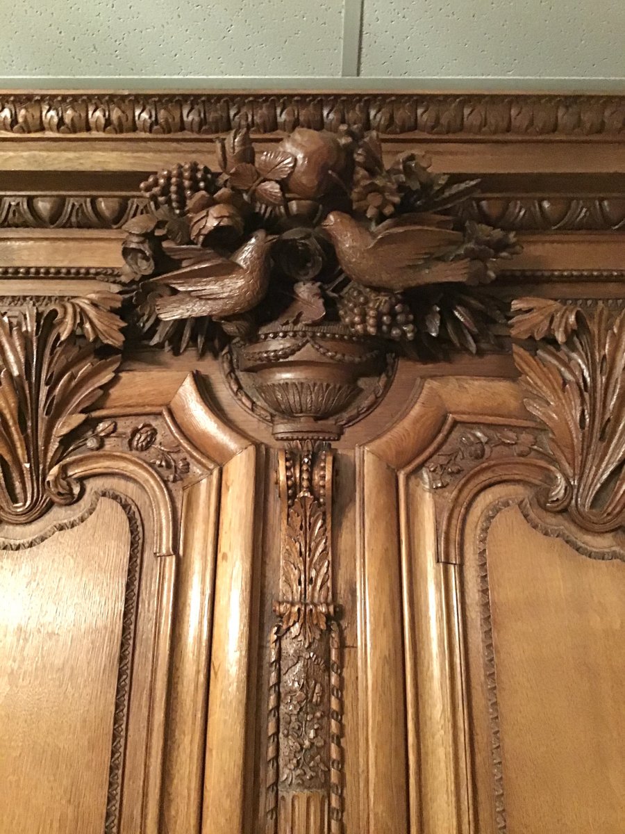 Armoire De Mariage En Chêne Sculpté, Caen-photo-3