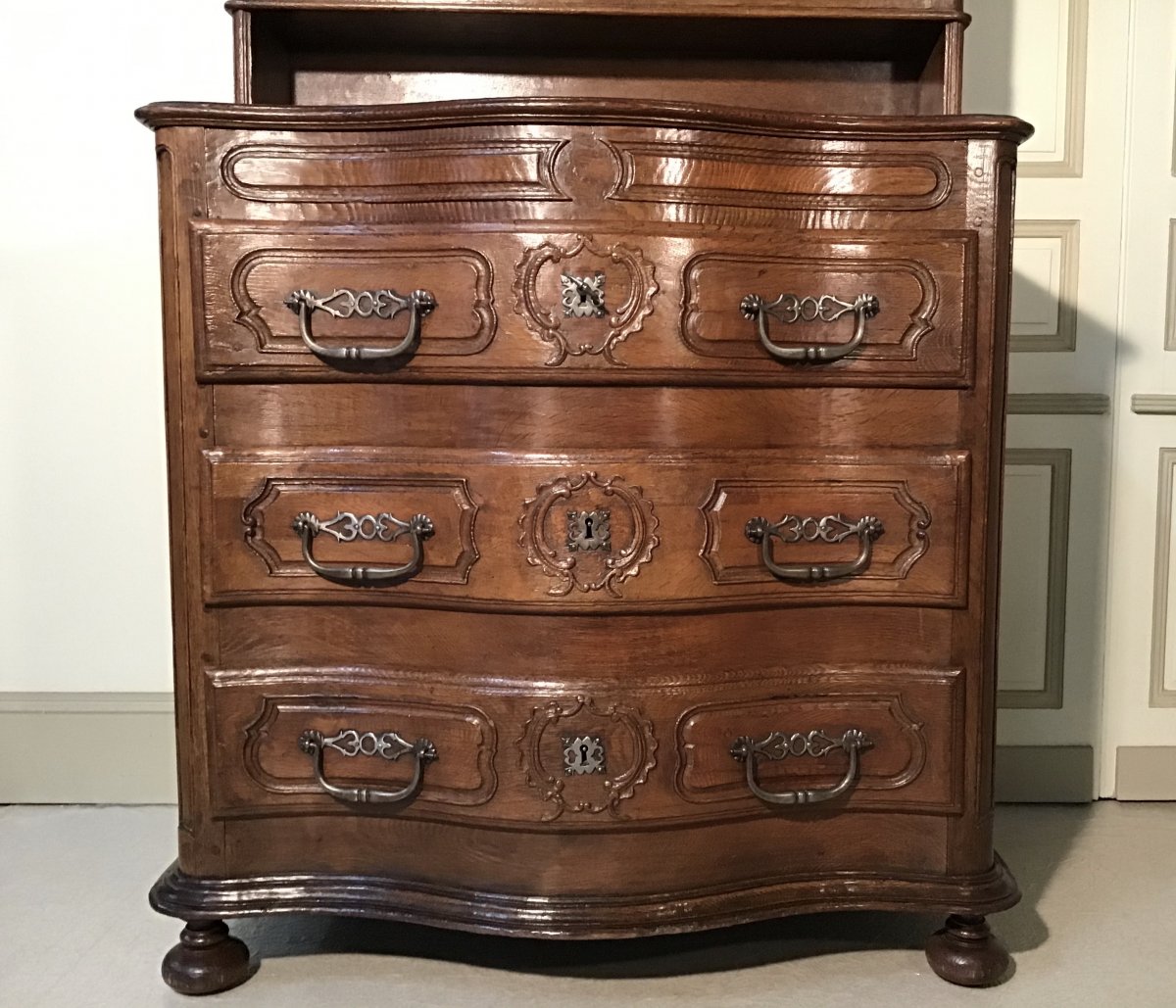 Commode De Sacristie En Chêne Travail Normand Fin XVIIIème-photo-3