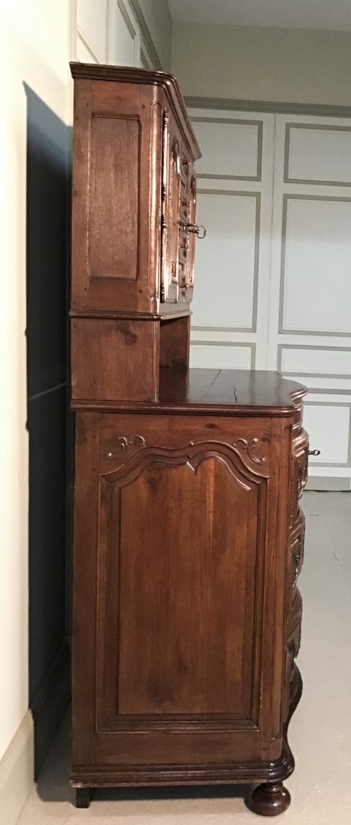 Commode De Sacristie En Chêne Travail Normand Fin XVIIIème-photo-4