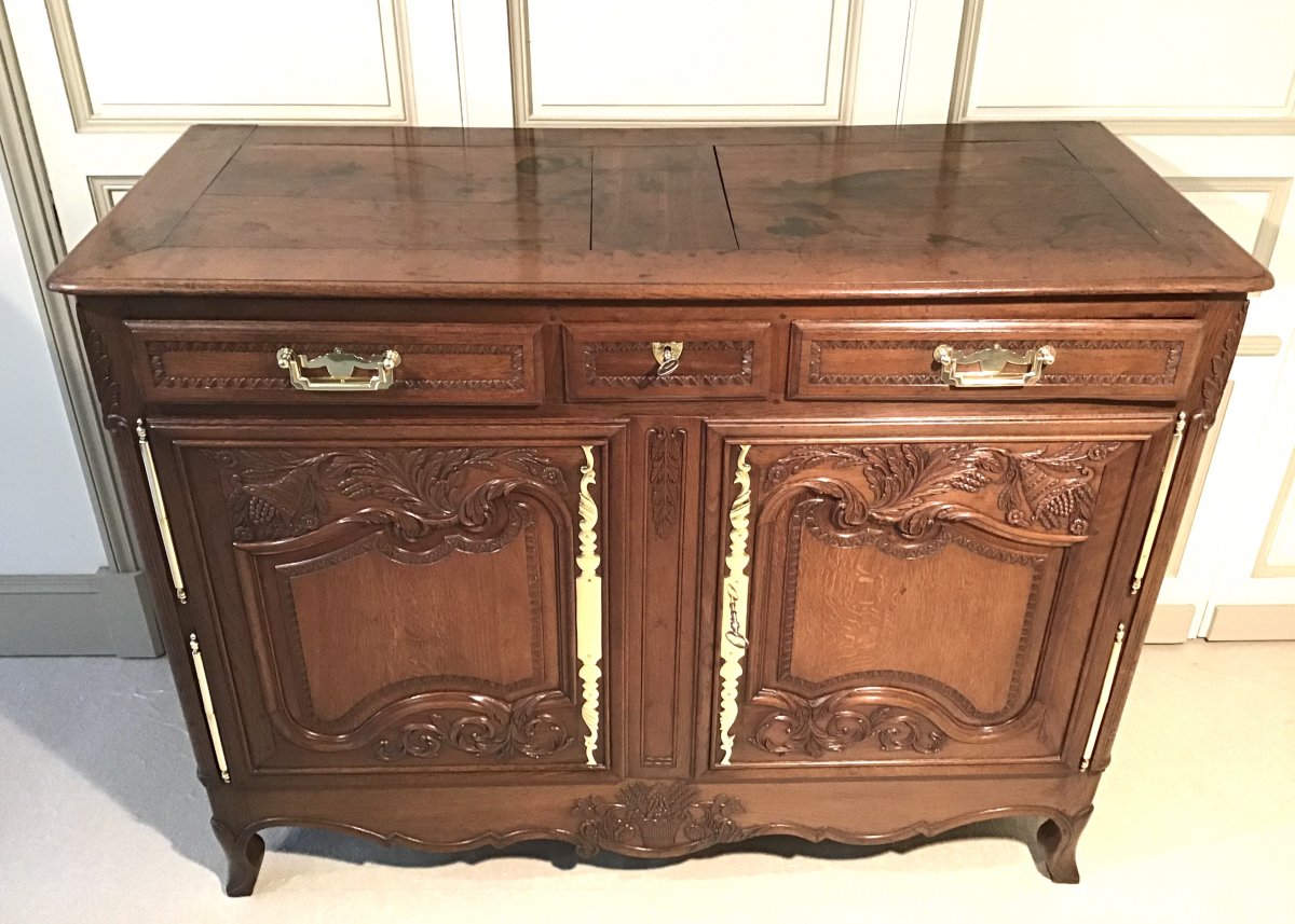 Buffet Bas Normand Said Commode Du Bocage Virois In Oak 19th