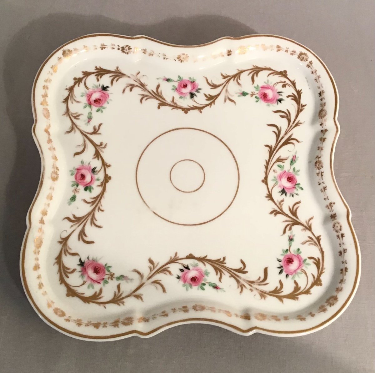 Solitaire En Porcelaine De Paris, Époque Louis Philippe-photo-3