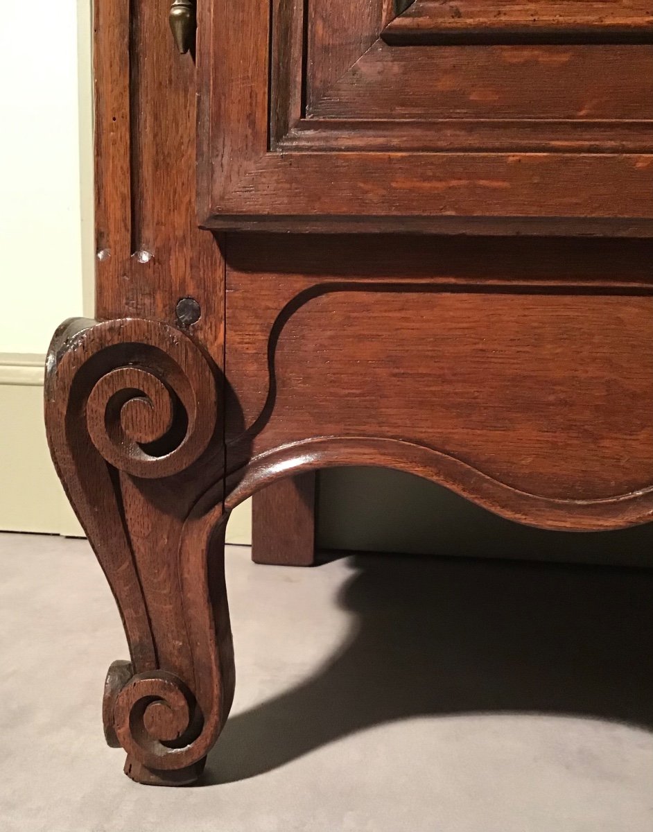 Armoire Normande En Chêne Peinte D’origine, Epoque Deuxième Moitié Du XIXème Siècle -photo-4