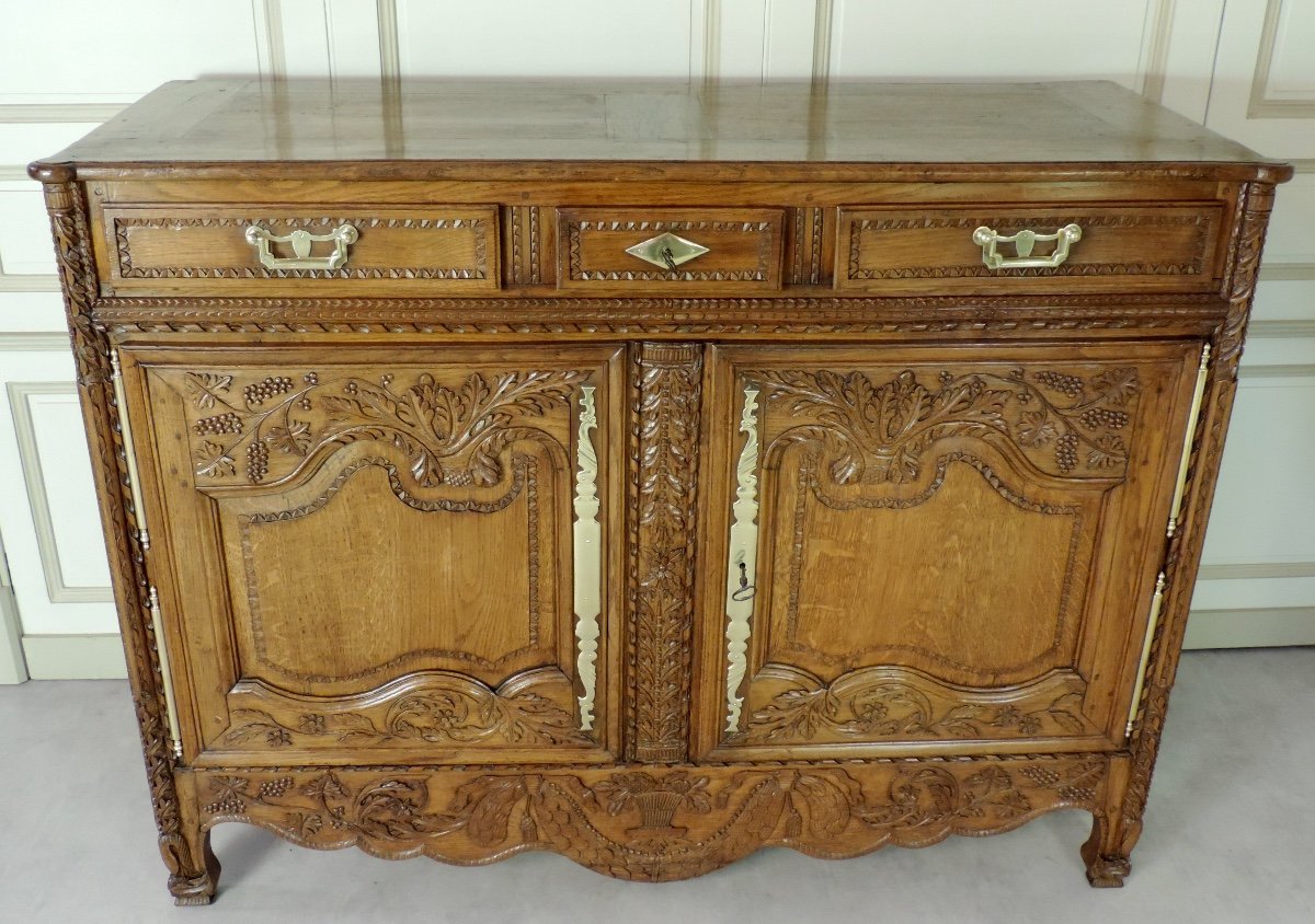 Buffet Bas Normand Said Norman Commode Du Bocage Virois, Mid 19th Time
