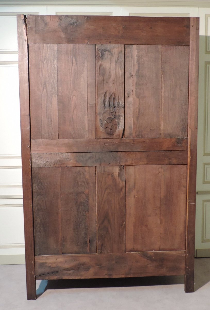 Armoire De Mariage Rennaise En Merisier Et Châtaignier, Epoque Milieu 19ème -photo-5