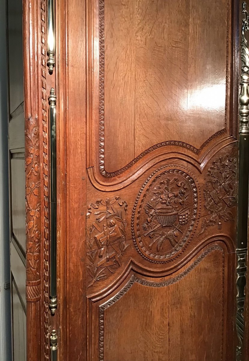 Armoire Normande De Mariage, 19ème -photo-4