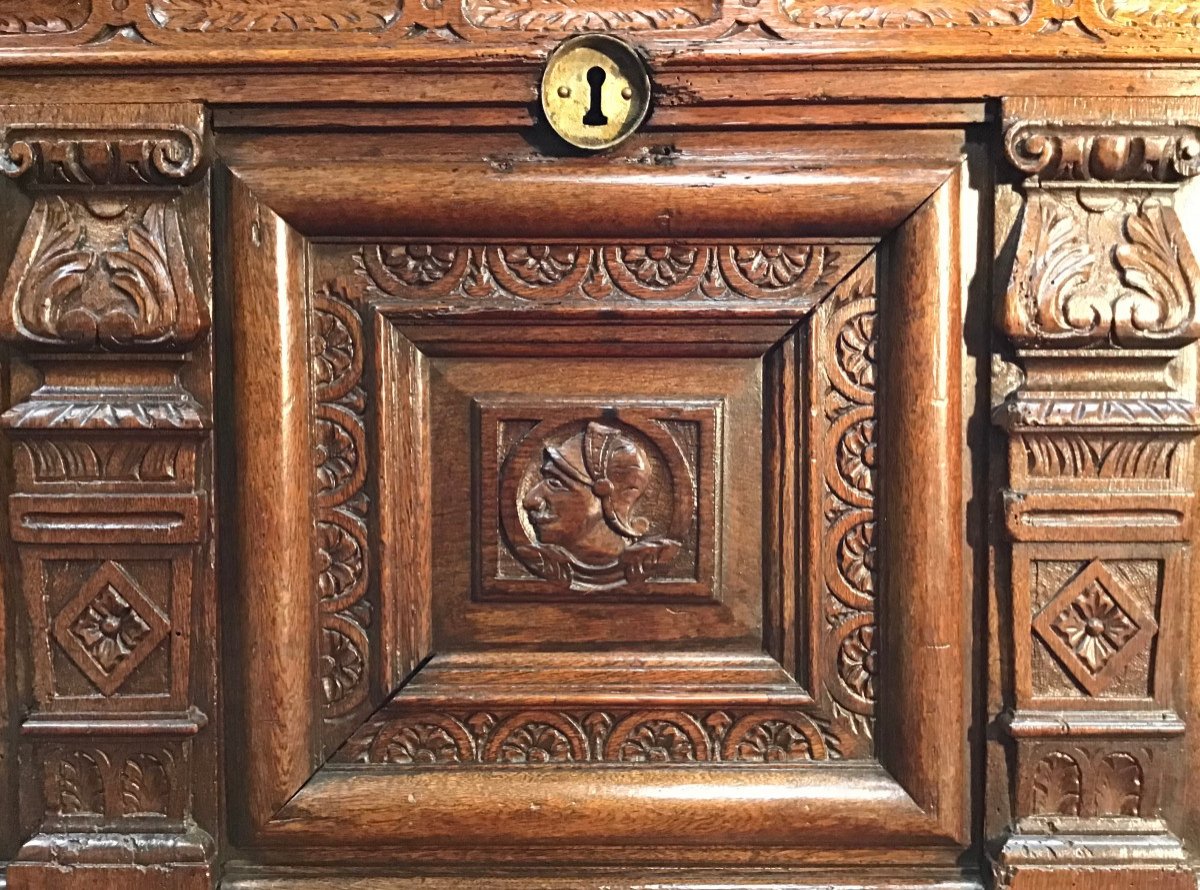 Norman Chest In Oak 17th-photo-1