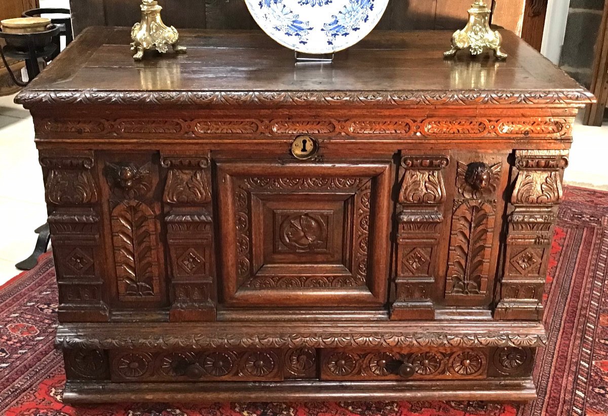 Norman Chest In Oak 17th