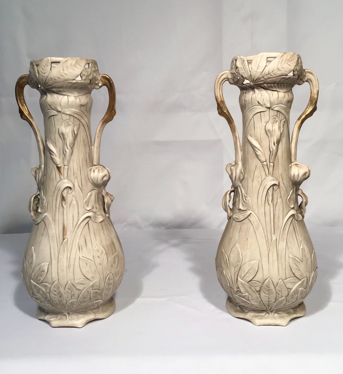 Pair Of Art Nouveau Vases-photo-2