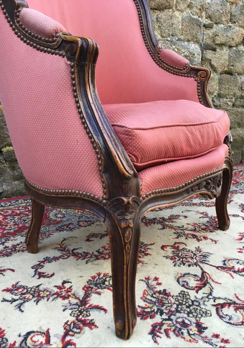 Large Bergère De Style Louis XV-photo-4
