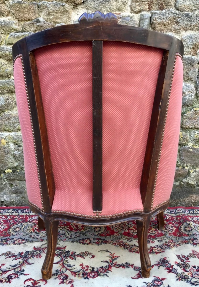 Large Bergère De Style Louis XV-photo-4