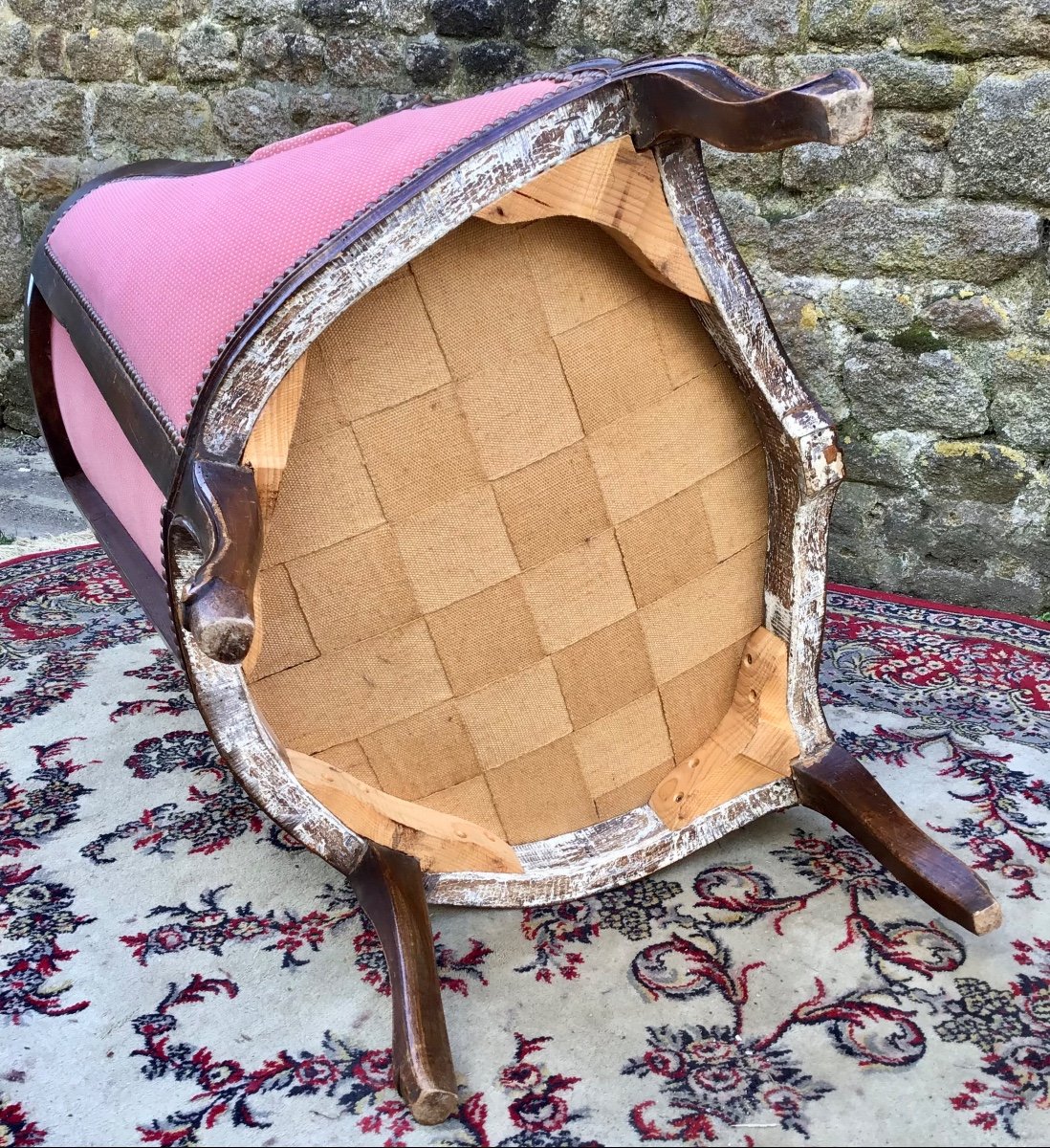 Large Bergère De Style Louis XV-photo-5