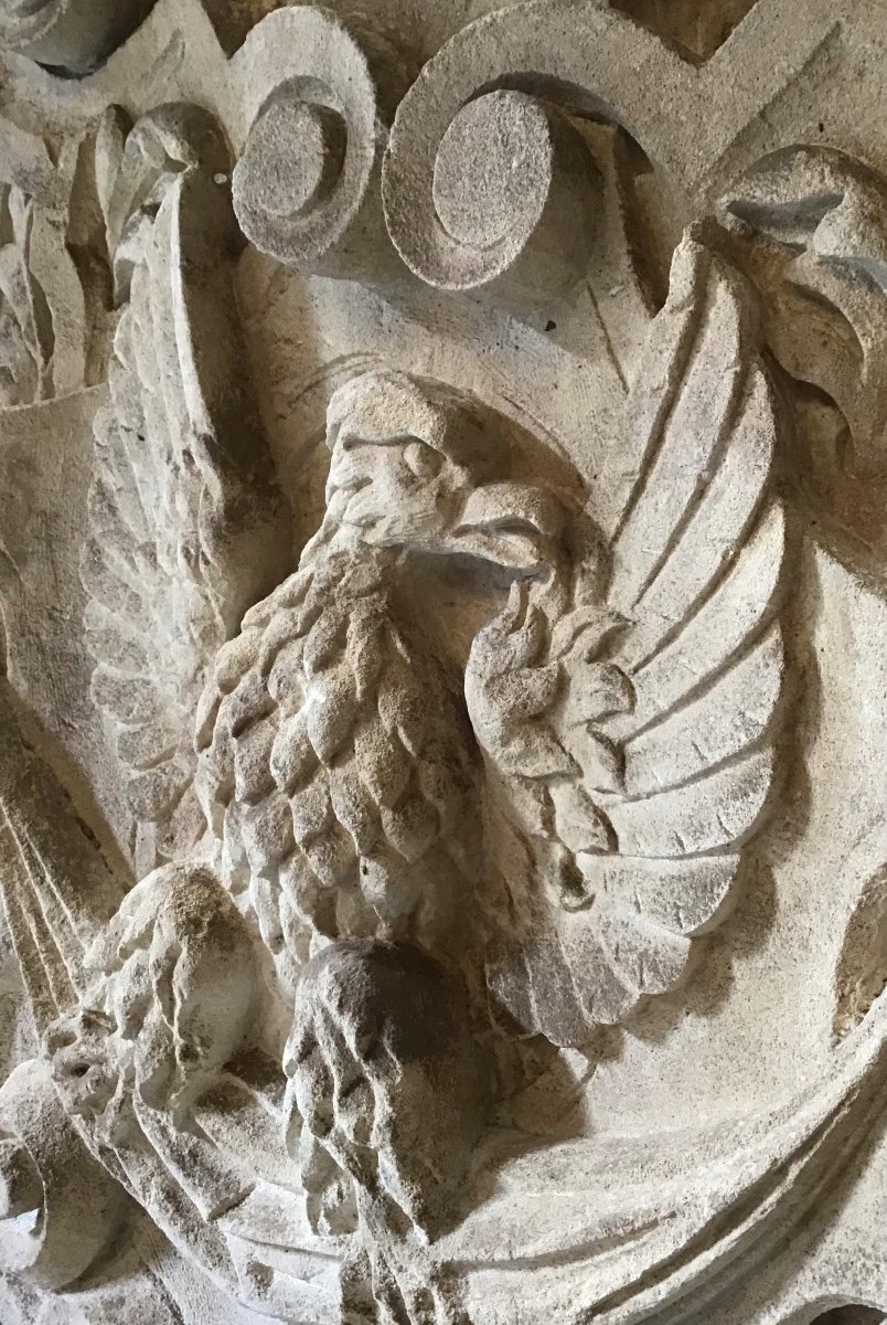 Coat Of Arms In Stone Early 19th-photo-4