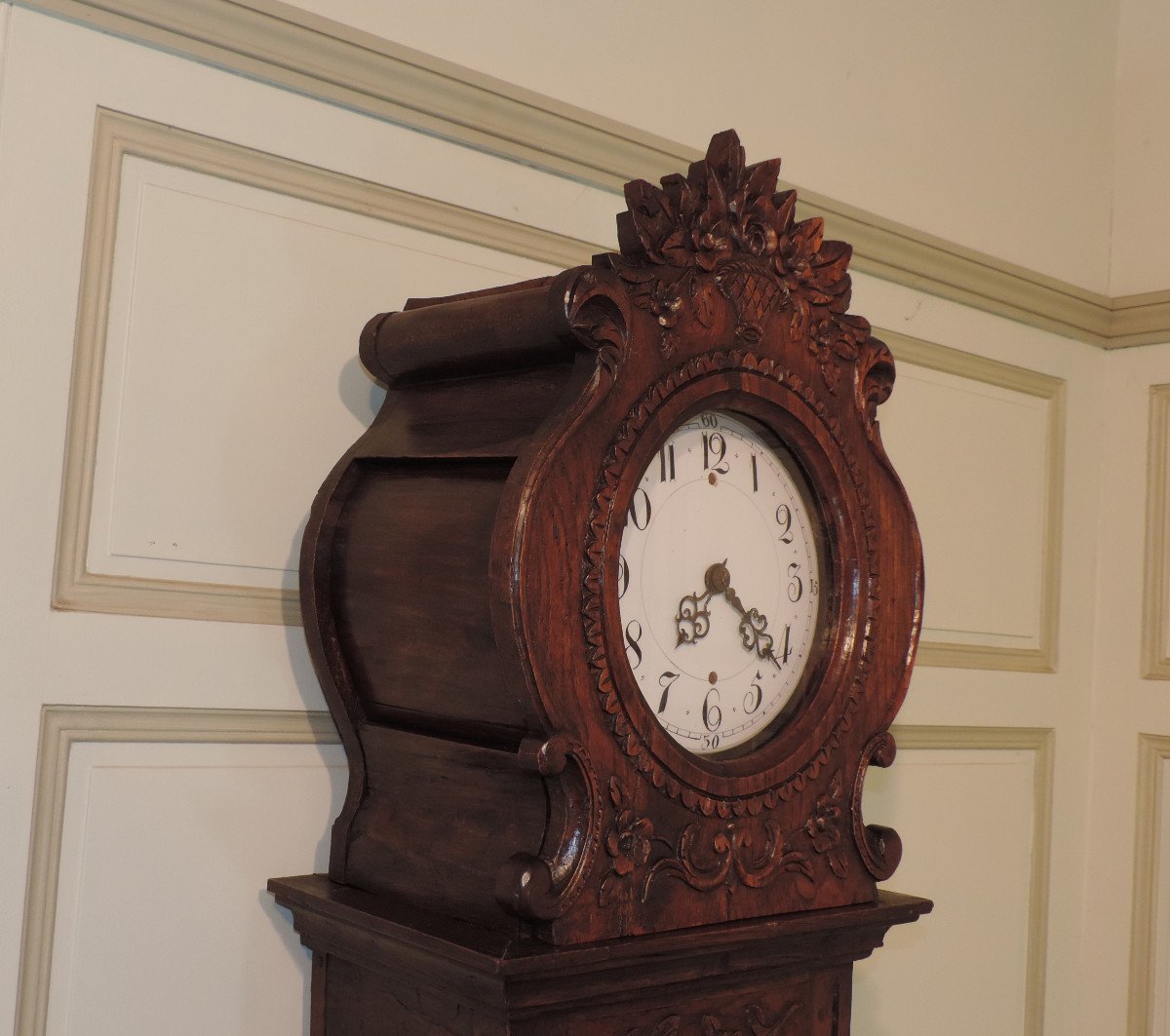 18th Century Oak Clock-photo-3