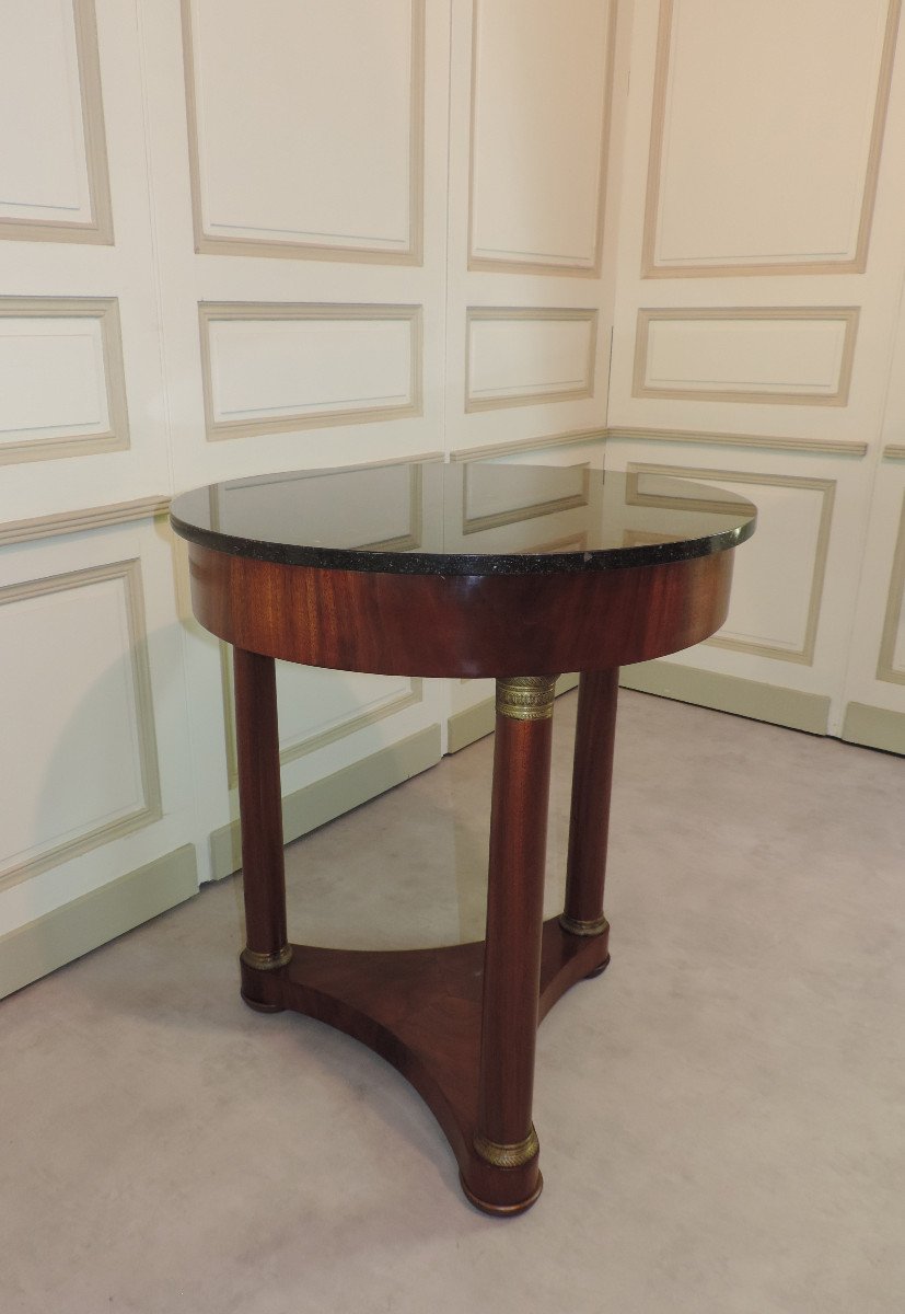 Empire Style Mahogany Pedestal Table