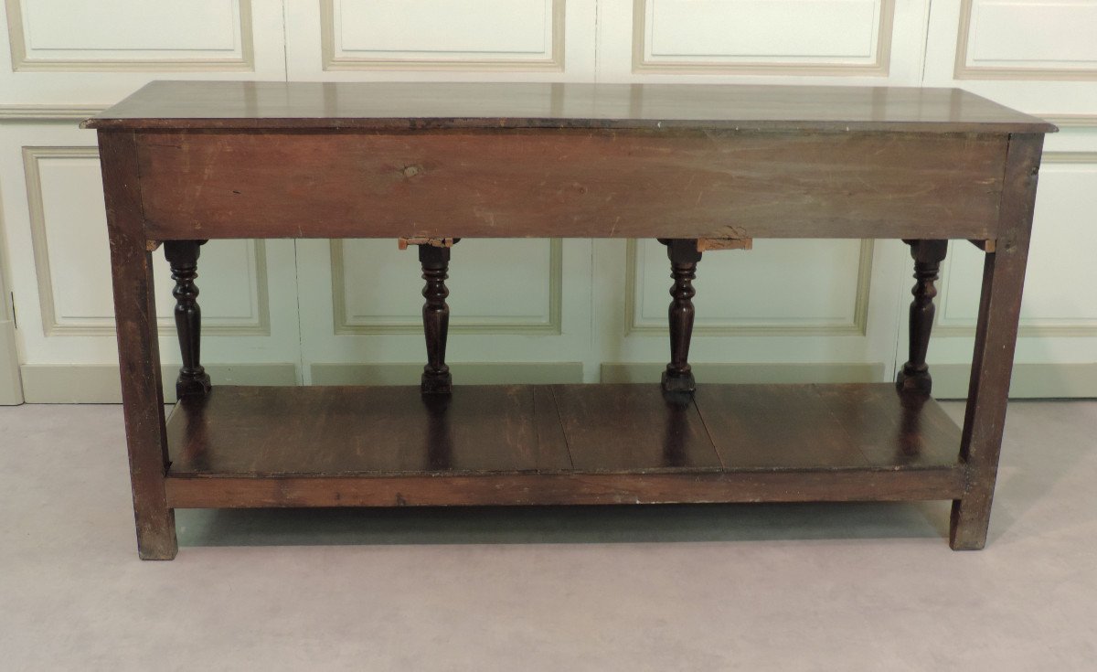Large Oak Console 18th-photo-1