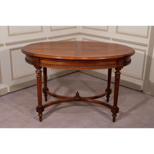 Louis XVI Style Oval Living Room Table