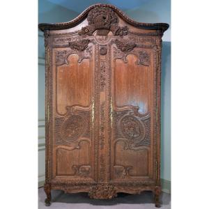 Armoire Normande Dite d'Armateur Du Pays De Caux