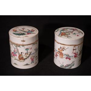 Pair Of Ginger Pots