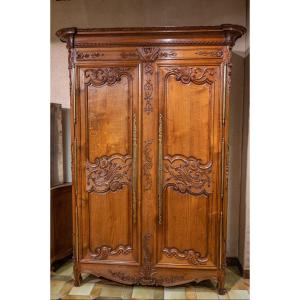 Armoire Normande en chêne de la baie du Mont Saint Michel