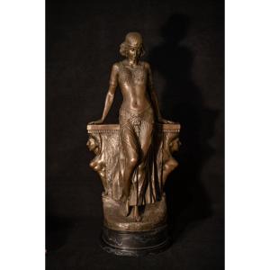 Young Oriental Woman In Bronze