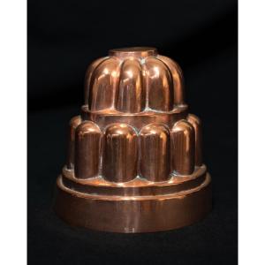 Moule à gâteaux en cuivre époque fin XIXème siècle