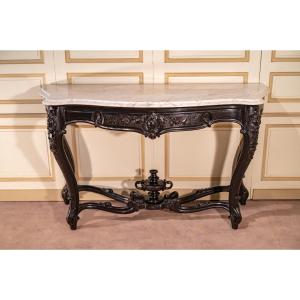 Console en bois noirci Napoléon III