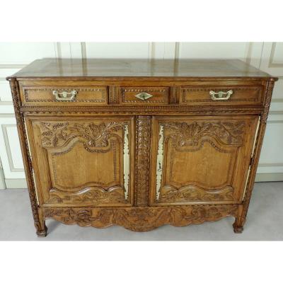 Buffet Bas Normand Said Norman Commode Du Bocage Virois, Mid 19th Time