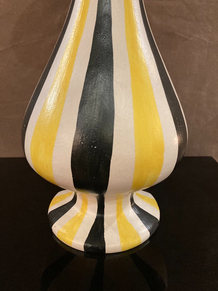 Large Modernist Vase Jean De Lespinasse 1950 '-photo-2